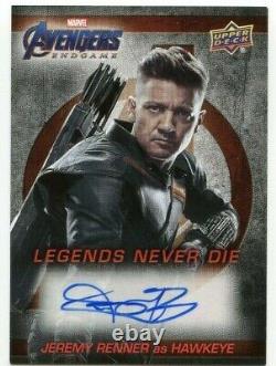 02020 Avengers Endgame & Captain Marvel AUTO LNDC Jeremy Renner as Hawkeye