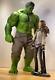 2 Figure Lot 16 Custom Avengers Huge 16.5 Hulk & Scarlet Witch Wanda Stand Set