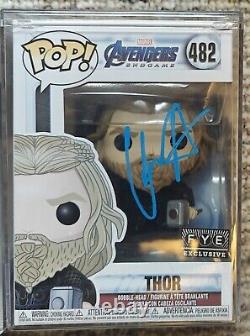 4x Downey Jr Brolin Hemsworth Evans Signed Funko Pops Marvel Avengers Endgame