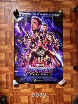 AVENGERS ENDGAME MOVIE POSTER OFFICIAL DS 27x40 IRON MAN THOR ETC