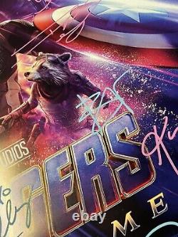 AVENGERS endgame poster autograph hand signed with certificate