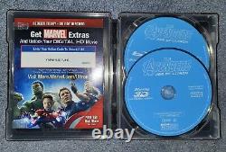 Avengers Age of Ultron +Infinity War +Endgame (3× STEELBOOK 4K+Blu-ray+Digital)