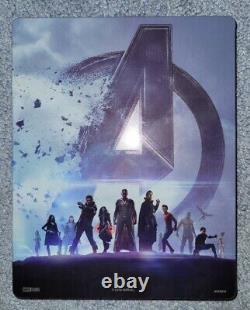 Avengers Age of Ultron +Infinity War +Endgame (3× STEELBOOK 4K+Blu-ray+Digital)