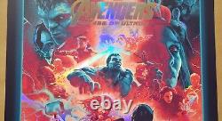 Avengers Age of Ultron Movie Poster Rainbow Foil John Guydo Endgame War Infinity