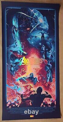 Avengers Age of Ultron Movie Poster Rainbow Foil John Guydo Endgame War Infinity