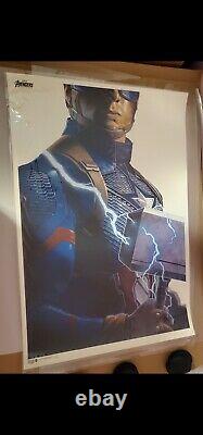 Avengers Captain America Poster Print Phantom City Creative PCC Mondo Endgame