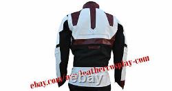 Avengers End Game Avengers Quantum Realm White leather Jacket