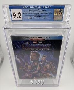 Avengers Endgame (2019) Blu-ray New Sealed Slipcover Graded CGC 9.2 A+