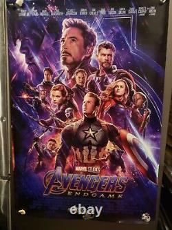 Avengers Endgame 27x40 1-Sheet DS Movie Poster Double sided MARVEL Advance