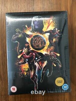 Avengers Endgame 3D Zavvi Exclusive Collector's Edition Steelbook 2D Included