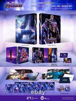 Avengers Endgame 4K UHD + BLU-RAY Steelbook Full Slip A1 / WeET