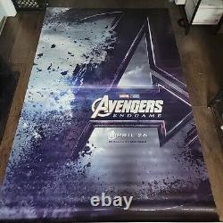 Avengers Endgame 5ft X 8ft 2019 Theater Adv Teaser Banner Orig 96x60 D/S Marvel