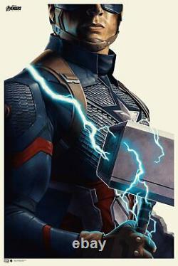 Avengers Endgame Captain America Poster Print Phantom City Creative Mondo