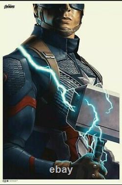 Avengers Endgame Captain America Poster Print Phantom City Creative Mondo x/300