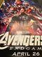 Avengers Endgame Disney Store 3' X 6' Vinyl Promotional Poster (super Rare!)