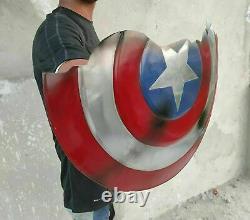 Avengers Endgame HANDMADE Captain America Broken Shield Metal Prop Replica New