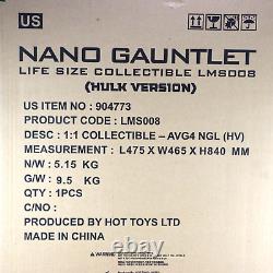 Avengers Endgame Nano Gauntlet Hulk Version 11 Statue Hot Toys LMS008 Sealed