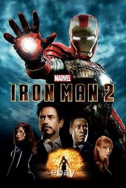 Avengers Endgame Promo + Marvel Iron Man 2 New Vintage Film Crew Hat Black Widow
