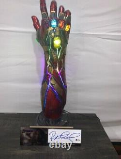 Avengers Endgame Signed Robert Downey Jr Iron Man Gauntlet Taurus BAS Beckett