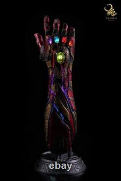 Avengers Endgame Signed Robert Downey Jr Iron Man Gauntlet Taurus BAS Beckett