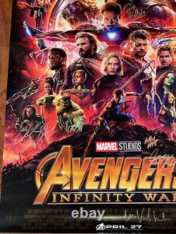 Avengers Infinity War Movie Poster CAST SIGNED Stan Lee Endgame Chadwick Boseman