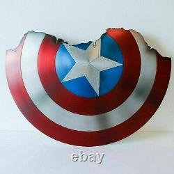 Broken Shield of Captain America Metal Prop Avengers Endgame Shield Replica Gift