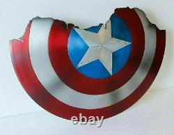 Broken Shield of Captain America Metal Prop Avengers Endgame Shield Replica Gift