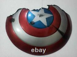 Captain America Broken Shield Metal Prop Marvel Avengers Endgame Thanes Xmas