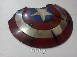 Captain America Endgame Broken Shield Metal Prop Replica Avengers Reproduction