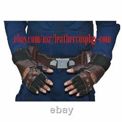 Captain America Stealth Strike Costume Suit with Accessories Textured Fabric