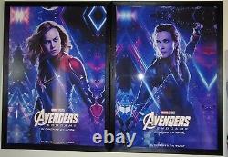 Captain Marvel and Black Widow Avengers ENDGAME Poster n Frame Printed on Canvas