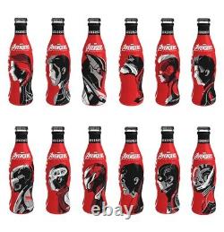 Coca Cola Marvel Avengers EndGame Original Movie Bottles Set Of 12 Empty Bottles