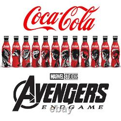 Coca Cola Marvel Avengers EndGame Original Movie Bottles Set Of 12 Empty Bottles