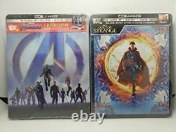 Doctor Strange 4K + Avengers Endgame 4K (2× MCU STEELBOOKS. 4K+Blu-ray+Digital)