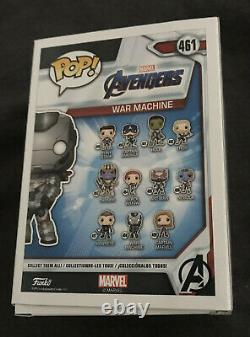 Don Cheadle signed War Machine funko pop Exclusive Avengers Endgame poster photo