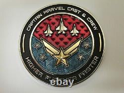 Free Avengers Endgame Pin X-men Magnet + Captain Marvel Cast Crew Challenge Coin