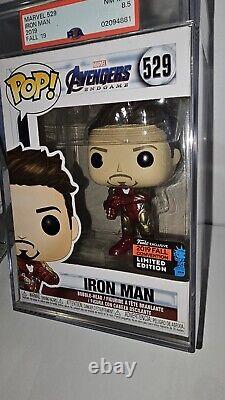 Funko Pop! Marvel Avengers Endgame Iron Man #529, PSA Graded 8.5 NM-MT+