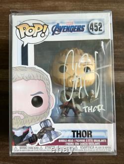 Funko Pop! Marvel Avengers Endgame Thor Vinyl #452 Signed Chris Hemsworth