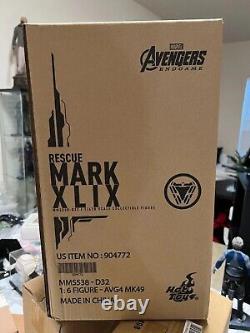 Hot Toys Avengers Endgame Rescue Suit Mark XLIX 49 Diecast Figure Sealed