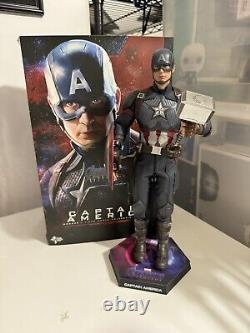 Hot Toys Captain America 1/6 Scale Avengers Endgame MMS536 Figure with Shield