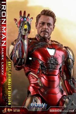 Hot Toys Endgame Iron Man Mark LXXXV 85 Battle Damaged 1/6 Scale Figure In Stock