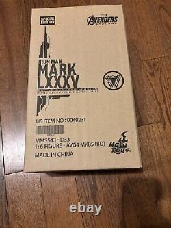 Hot Toys Iron Man Mark 85 Battle Damage Avengers Endgame MMS543D33 Sideshow Excl