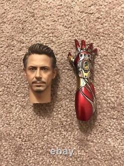 Hot Toys MMS528 Avengers Endgame Iron Man Mark 85 Tony Stark Head Sculpt Nano