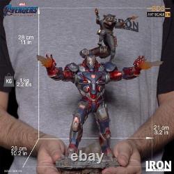 IRON STUDIOS Marvel Avengers Endgame Iron Patriot and Rocket BDS 110 Scale Figu