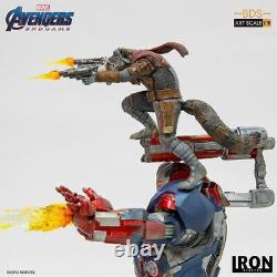 IRON STUDIOS Marvel Avengers Endgame Iron Patriot and Rocket BDS 110 Scale Figu