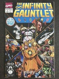 Infinity Gauntlet 1-6 Newsstand 2 3 4 5 Set Thanos 1991 Endgame Movie High Grade