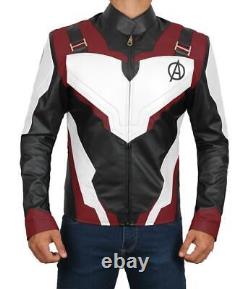 Iron Man Robert Downey Jr. Avengers Endgame Quantum Leather Jacket