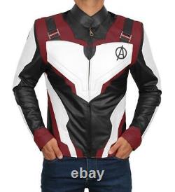 Iron Man Robert Downey Jr. Avengers Endgame Quantum Leather Jacket