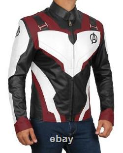 Iron Man Robert Downey Jr. Avengers Endgame Quantum Leather Jacket