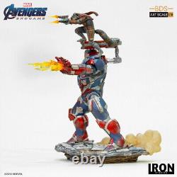 Iron Studios Avengers Endgame 1/10 Iron Patriot & Rocket BDS Art Statue Figure